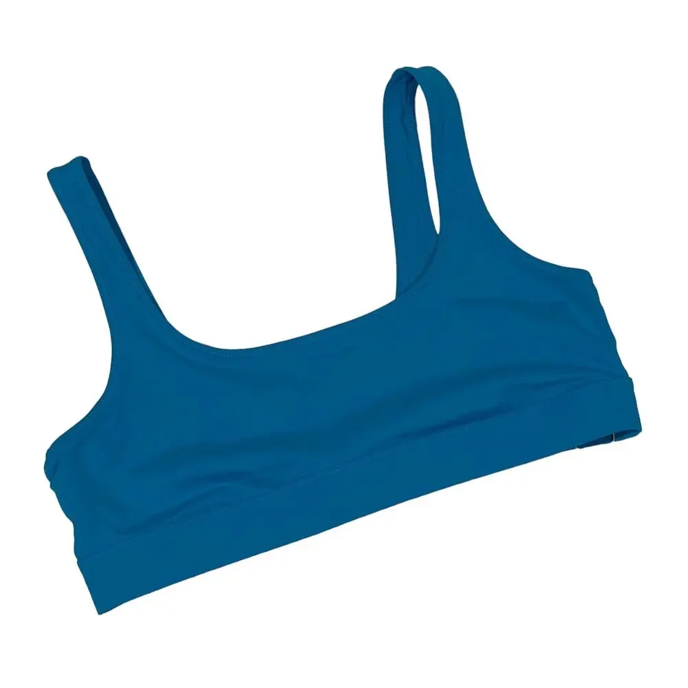 NWT SKIMS Tank Bikini Top - Turquoise - Large